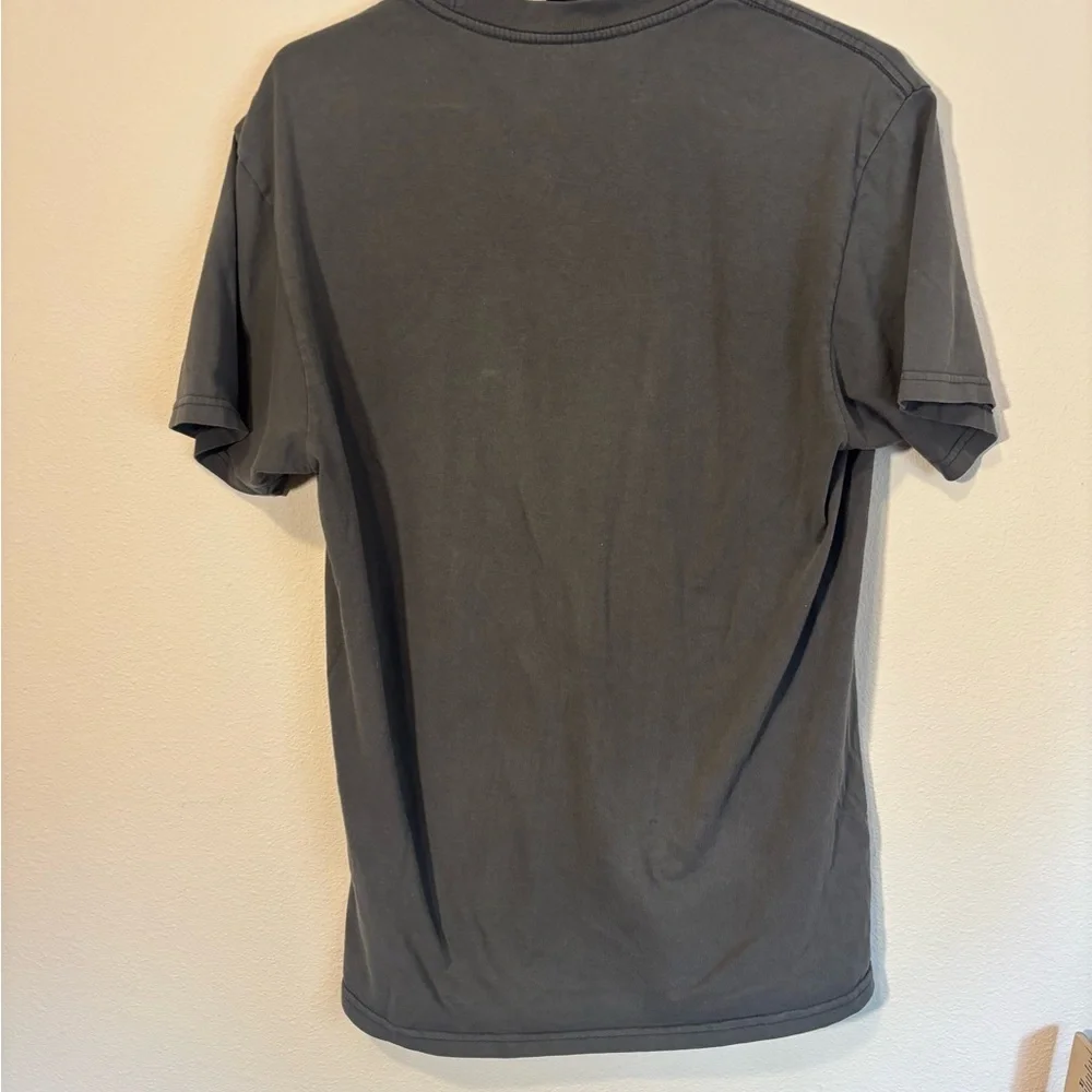 DC Men's Charcoal and White Graphic Tee side M - Picture 3 of 3